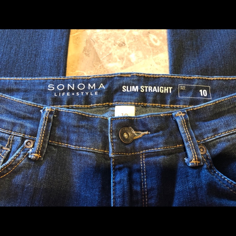 Sonoma Like-New Straight Leg Jeans
